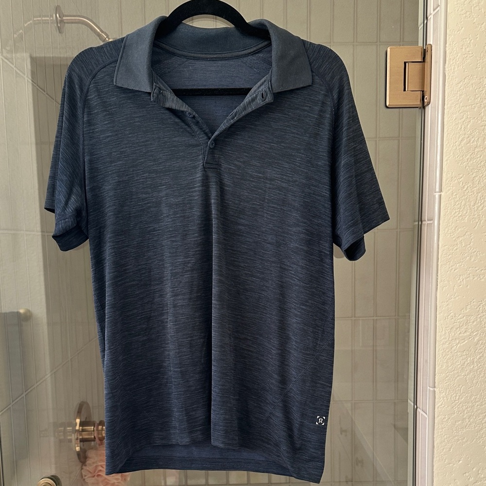 lululemon athletica steel blue Polo Shirt